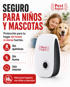 PEST REJECT - Repelente Ultrasonico de Plagas