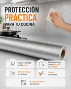 COCINANOVA - Papel Adhesivo de Aluminio