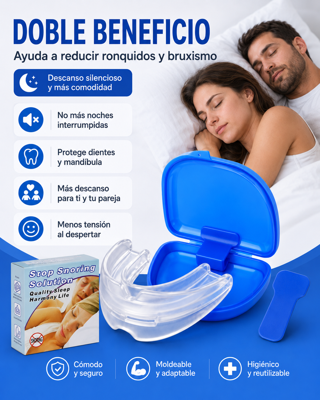 RONQUILESS PRO - Ayuda a reducir ronquidos y bruxismo