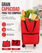 Carrito de Mercado Plegable con Ruedas
