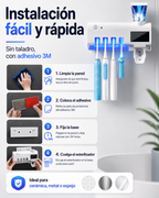 Porta Cepillos UV + Dispensador