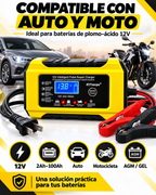 Cargador Inteligente 12V - Para Auto y Moto