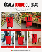 Carrito de Mercado Plegable con Ruedas
