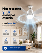 AeroLuz 2 en 1™ - Ventilador de Techo con Lámpara LED