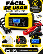 Cargador Inteligente 12V - Para Auto y Moto