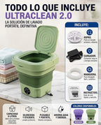 UltraClean 2.0 - Lavadora Portátil Plegable TurboWash 9L