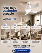 AeroLuz 2 en 1™ - Ventilador de Techo con Lámpara LED