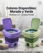 UltraClean 2.0 - Lavadora Portátil Plegable TurboWash 9L
