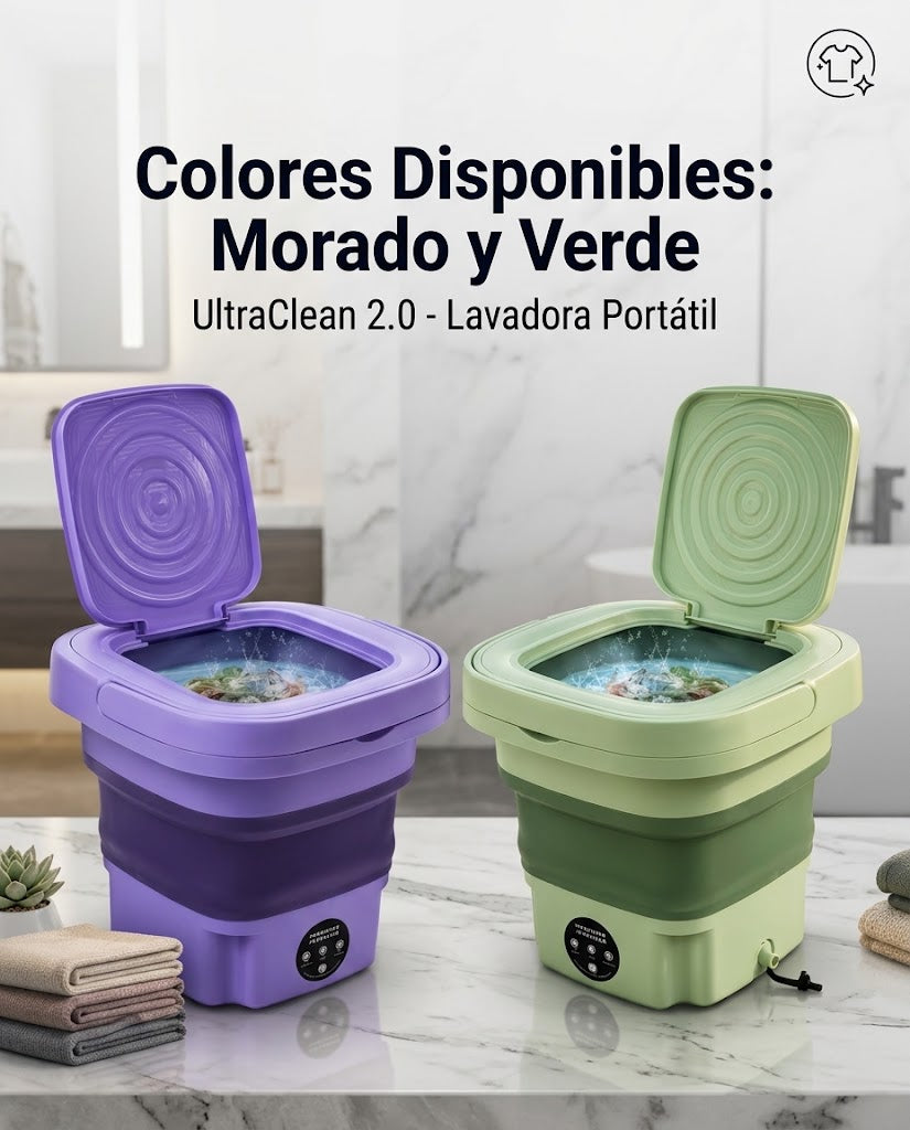 UltraClean 2.0 - Lavadora Portátil Plegable TurboWash 9L